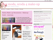 Tablet Screenshot of blog.4makeup.pl